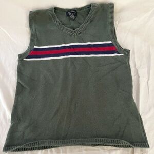 American Eagle Retro Green Sweater Vest Size S